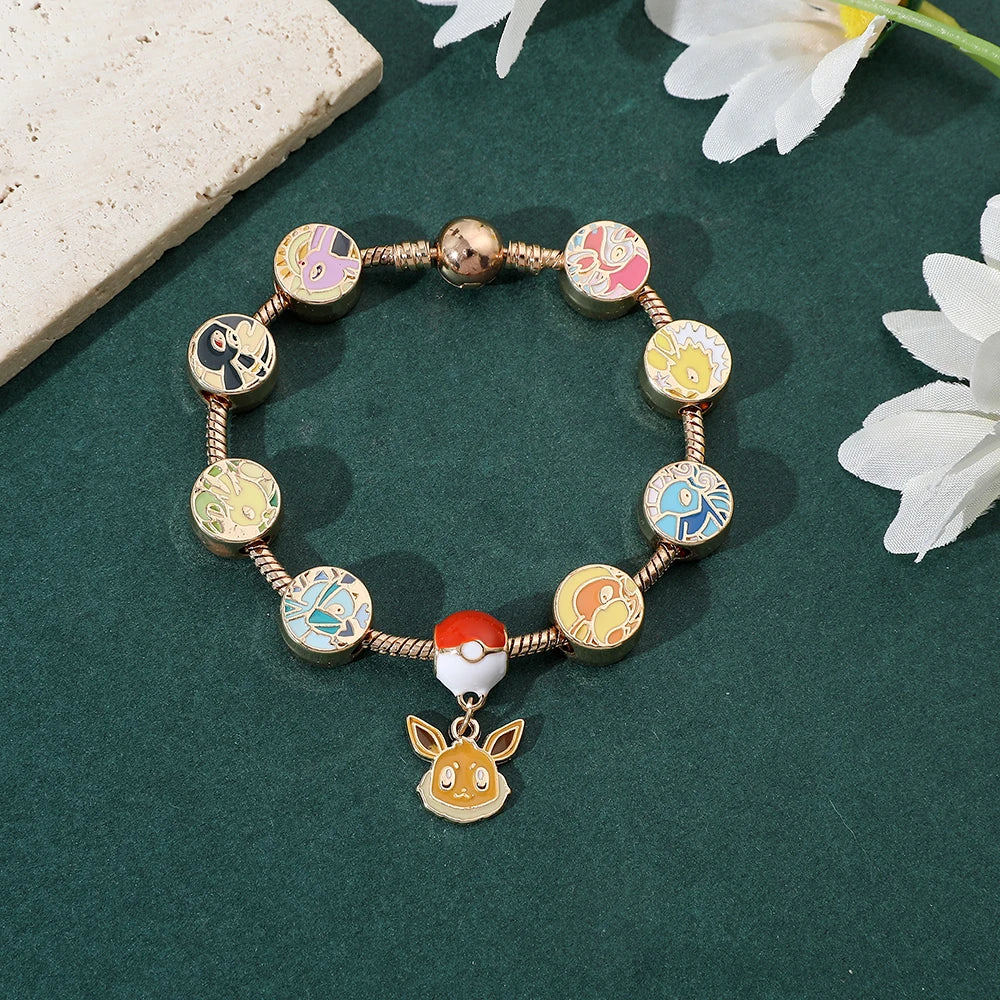 Limited Series: Eeveelutions Gold Charm Bracelet