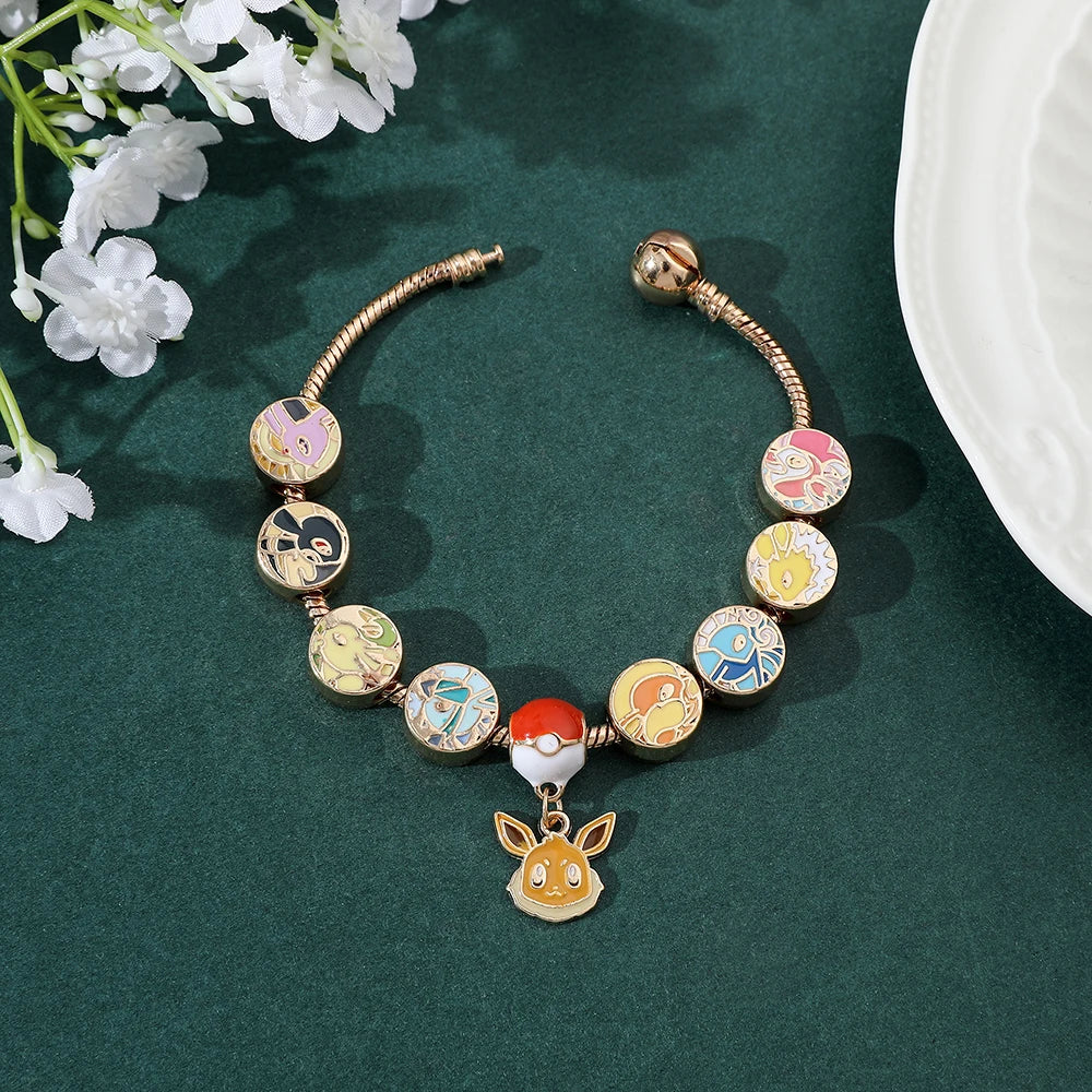Limited Series: Eeveelutions Gold Charm Bracelet