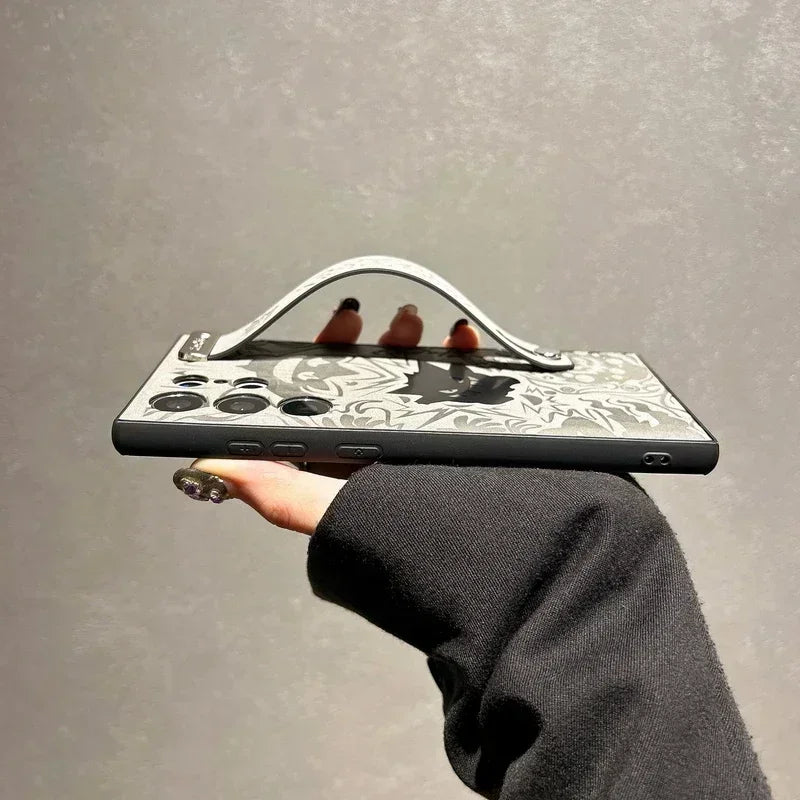 Gengar Leather Galaxy Phone Case