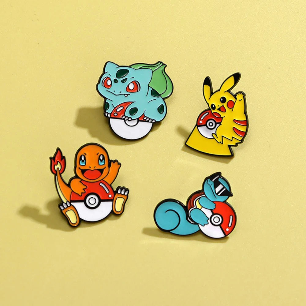 Starter Pokémon Enamel Pins
