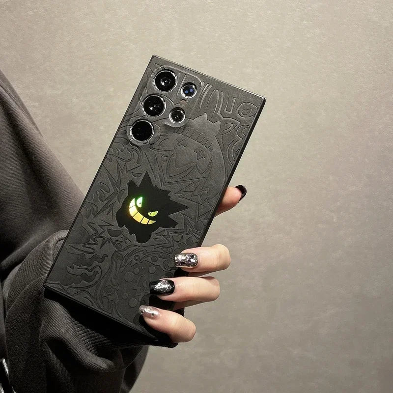 Gengar Leather Galaxy Phone Case