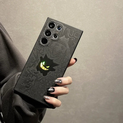 Gengar Leather Galaxy Phone Case