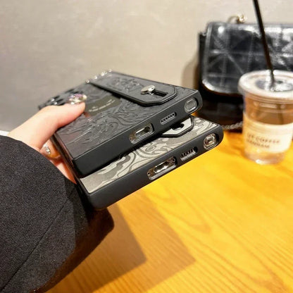 Gengar Leather Galaxy Phone Case