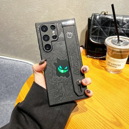 Gengar Leather Galaxy Phone Case