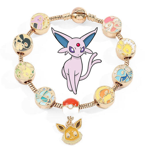 Limited Series: Eeveelutions Gold Charm Bracelet