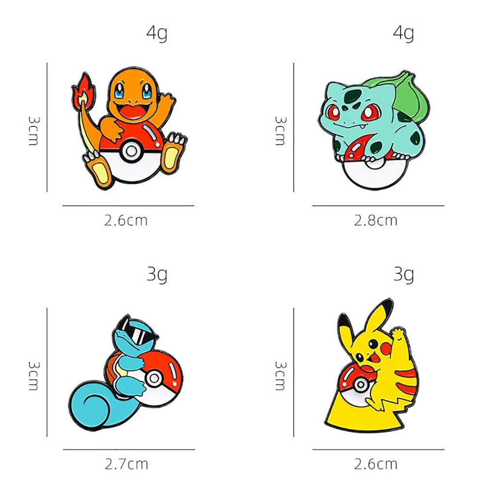 Starter Pokémon Enamel Pins