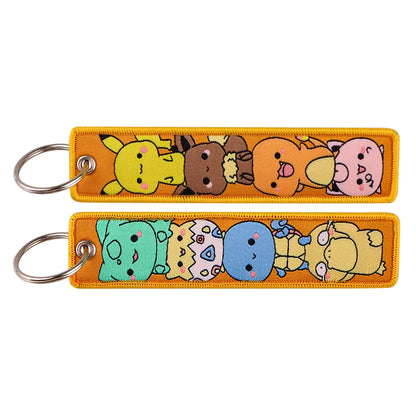 Pokémon Embroidery Keychains