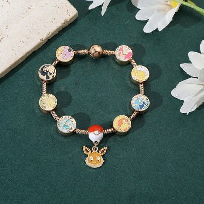 Limited Series: Eeveelutions Gold Charm Bracelet