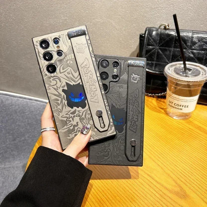 Gengar Leather Galaxy Phone Case