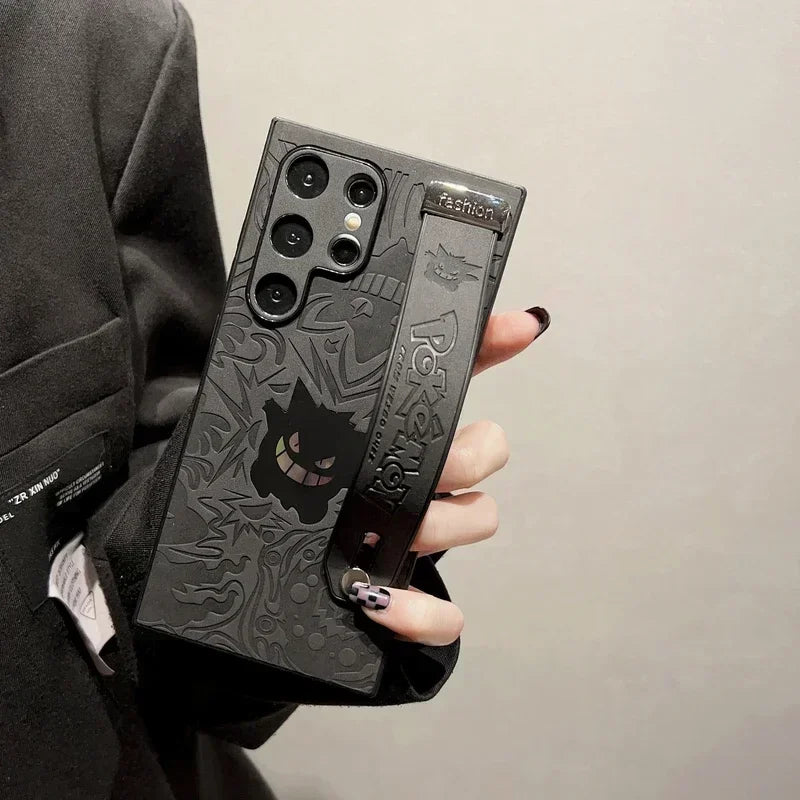 Gengar Leather Galaxy Phone Case