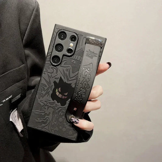 Gengar Leather Galaxy Phone Case