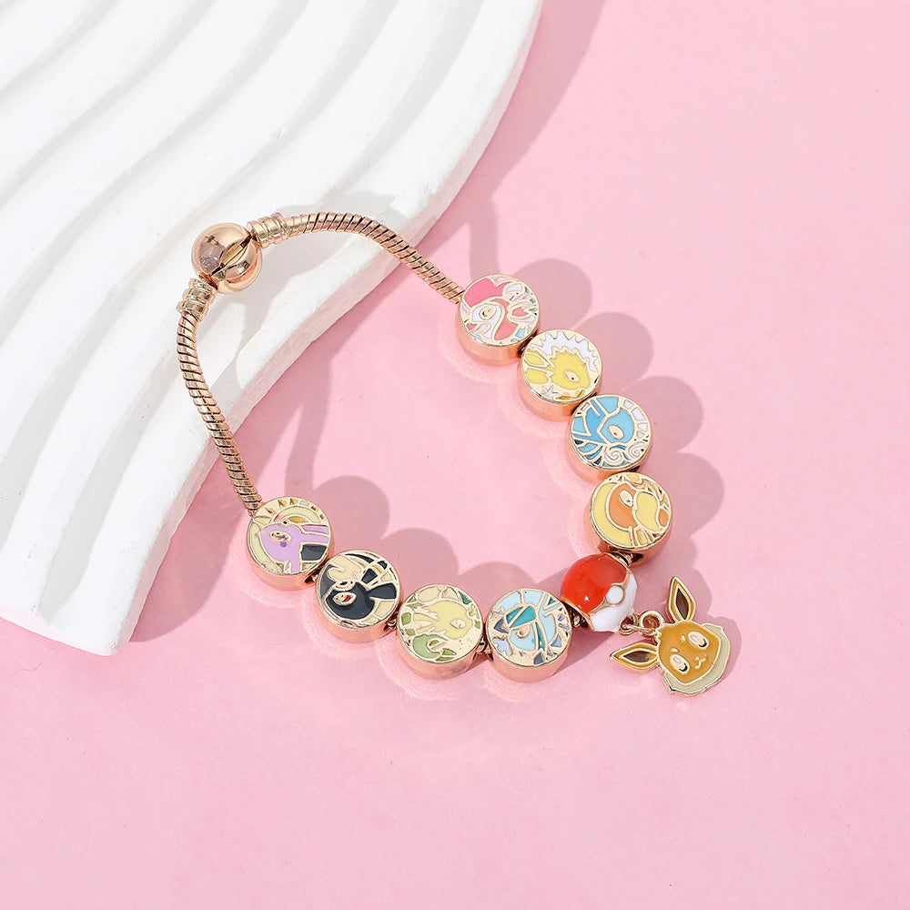 Limited Series: Eeveelutions Gold Charm Bracelet