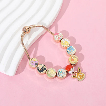 Limited Series: Eeveelutions Gold Charm Bracelet