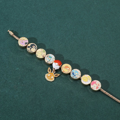 Limited Series: Eeveelutions Gold Charm Bracelet