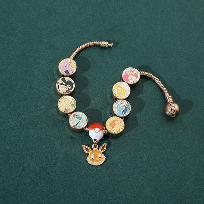 Limited Series: Eeveelutions Gold Charm Bracelet