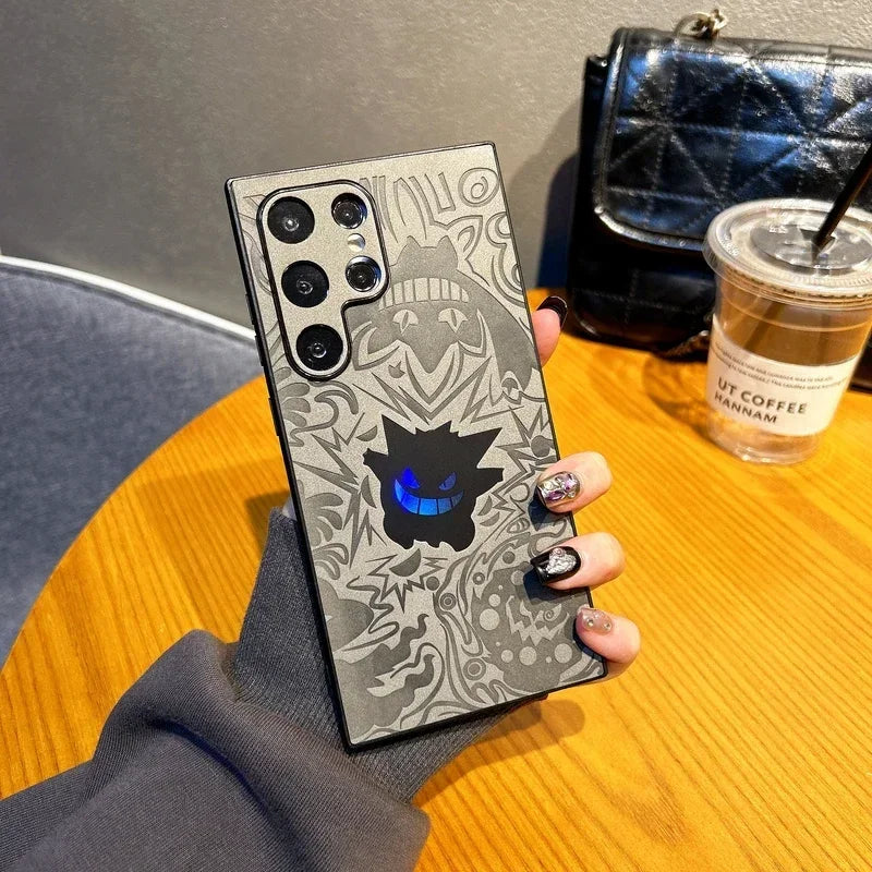 Gengar Leather Galaxy Phone Case
